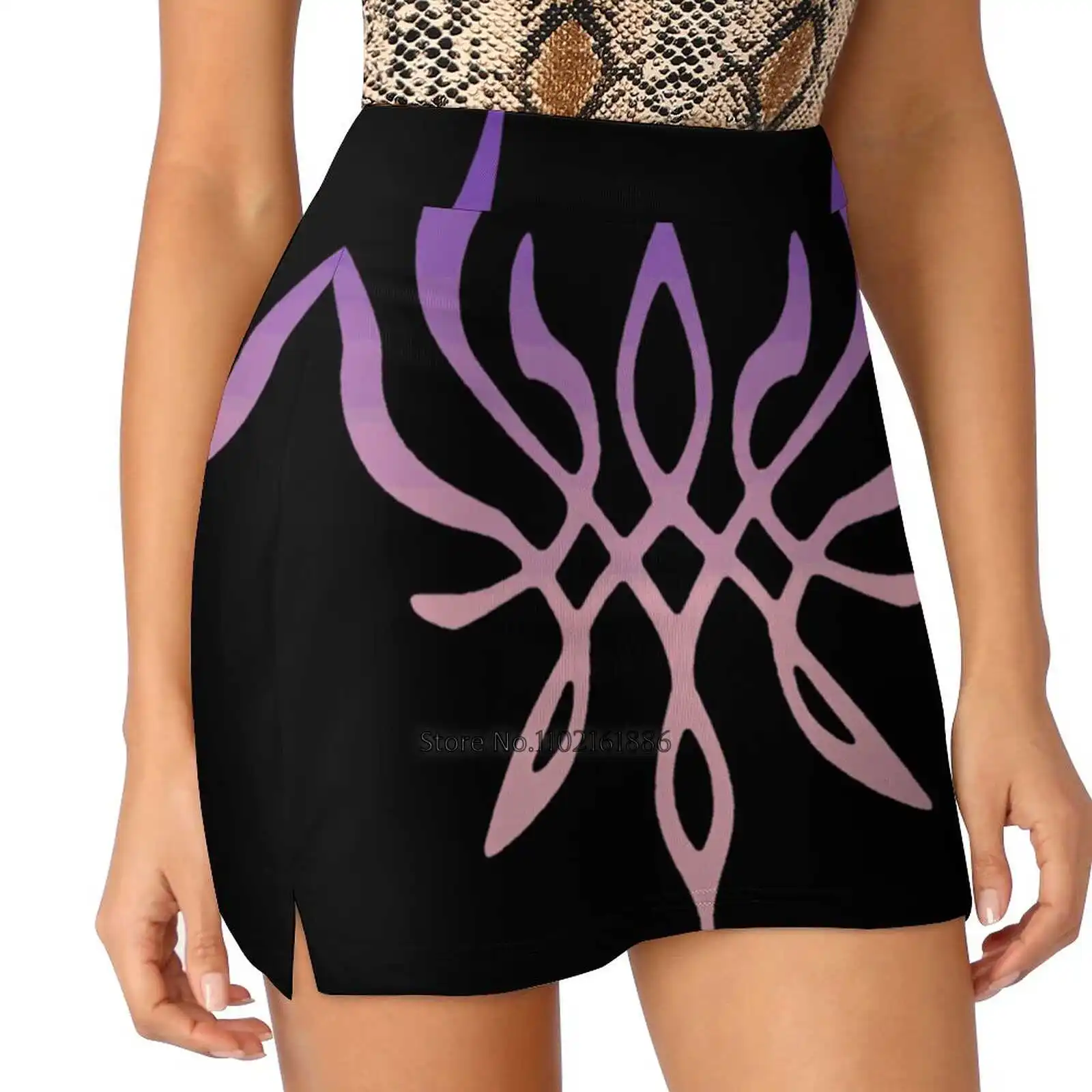 Crest Of Flames New Women Skirts Double-Layer Printed Short Dress Mini Sport Skirt Fire Emblem Fire Emblem Three Houses Byleth