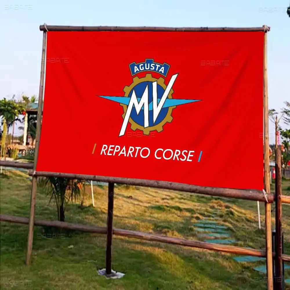 M-MV A-Agusta Cartoon Flag Wall Hanging Banner Decoration Household Home Decor
