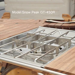 For Snowpeak GS450 Special Bracket Square Gas Stove Stand Wind Deflector Cooking Wind Shield Picnic Windproof Accessories