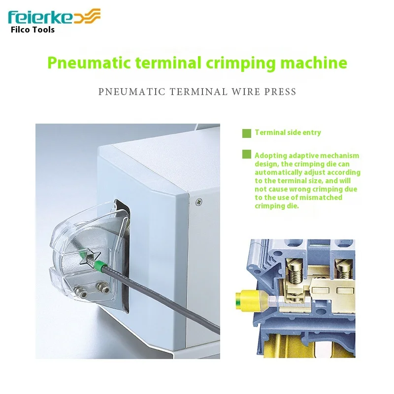 FEK 6 - 4 Pneumatic Crimping Pliers, Tubular Terminal, Full-Automatic Terminal Crimping Machine, Crimping Tool