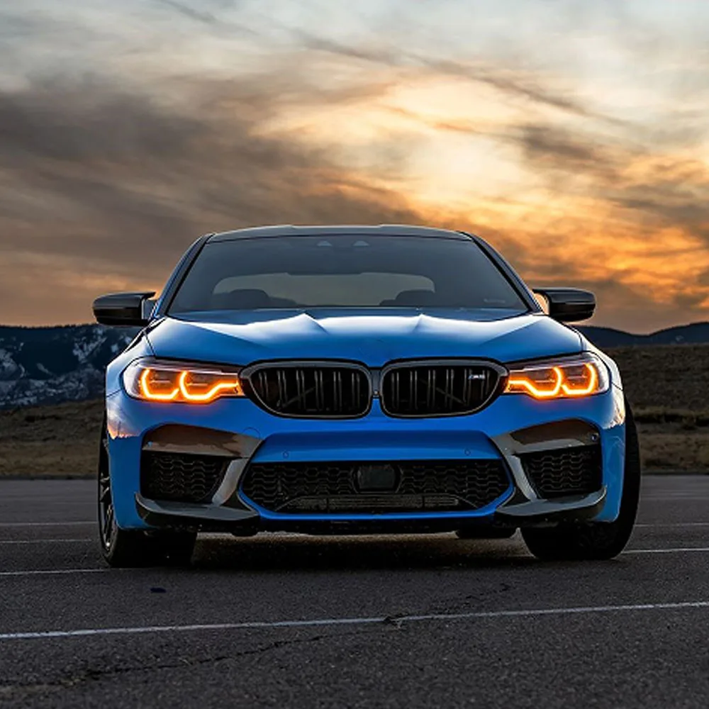 

Янтарно-желтая плата DRL для BMW 5 серии 18-19 G30 530i G32 GT F90 M5, адаптивная светодиодная фара «Ангельские глазки» 63117214939 63117214940