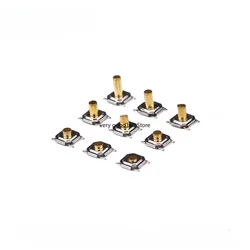 50PCS 4x4MM Push botton switch 4x4x1.5 /1.6/1.7/2/2.3/2.5/3/3.5/4.3mm Copper Head SMD PCB Tactile Push Button Switch 4x4x4.3mm