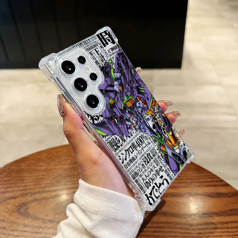 N-Neon Anime G-Genesis Clear Phone Case For Samsung Galaxy S26 S25 S24 Ultra S23 S22 Plus S21 S20 S26 FE 5G E-Evangelions Cover - view 4