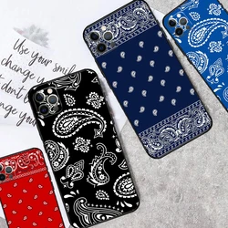 Royal Bandana Paisley Phone Case For iPhone 13 14 15 16 Pro Max Plus 11 12 Pro Max 7 8 X XS XR 12 13 Mini Cover