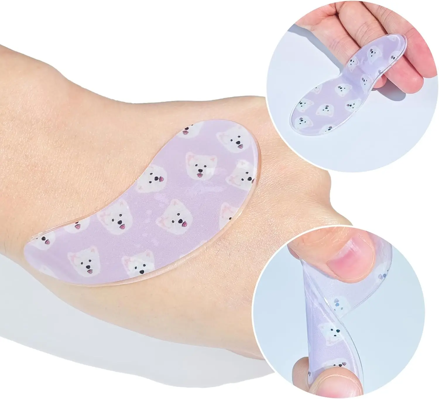 Libeauty سيليكون لصقة عين قابلة لإعادة الاستخدام تصميم المطعمة رمش لاش رفع منصات 1 زوج من لاش رفع التصحيح لاستخدام غطاء رمش تحت #5