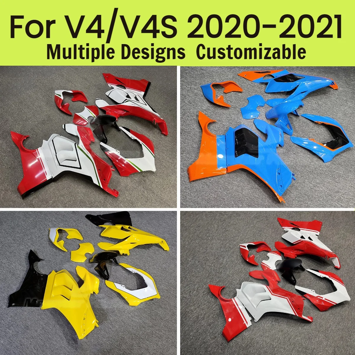 

For DUCATI Panigaie V4S 2020 2021 Motorcycle Fairings V4 20 21 ABS Cowling Injection Bodywork Fairing Kit