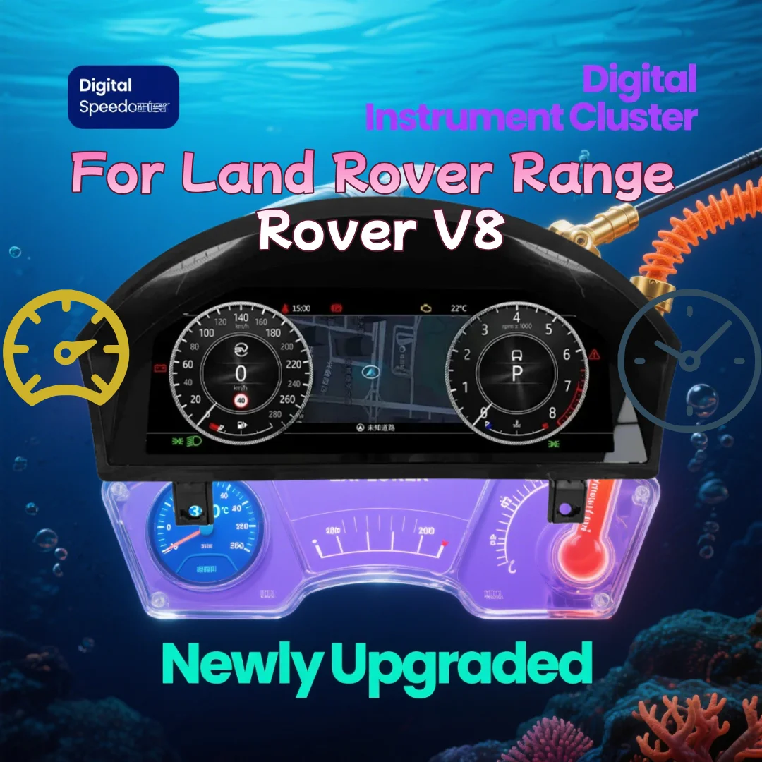 For Land Rover Range Rover Vogue L322 V8 Digital Cluster Speedometer Dashboard Screen LCD 2002-2012 Virtual Cockpit Auto