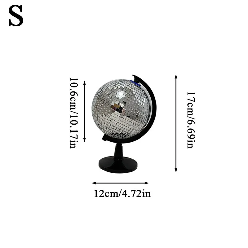 الدورية كرة زجاجية ديسكو غلوب زخرفة انعكاس الضوء اللون كرة مرآة السنة الجديدة الديكور الزفاف عيد ميلاد المنزل زخرفة