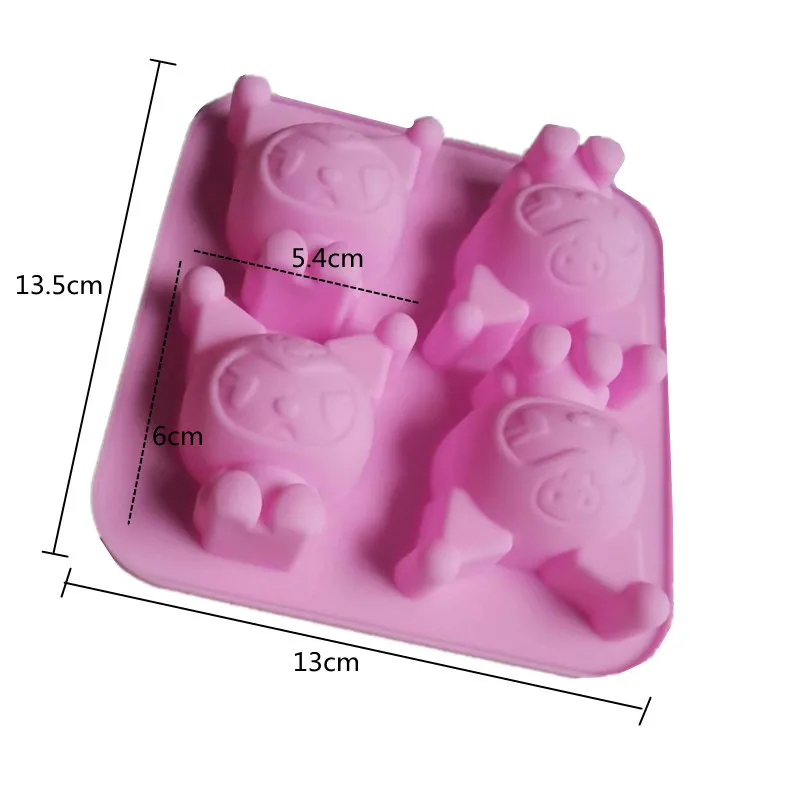 2024 New Disney Stitch Chocolate Mold Cartoon Cake Model Lilo & Baby DIY Ice Cube Cookie Tool Mickey Mouse Doll