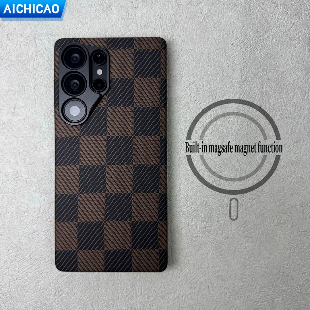 

ACC-Carbon Real Carbon Fiber Case for Samsung Galaxy S25 Ultra, Aramid Fiber, Anti-fall busines Phone Case