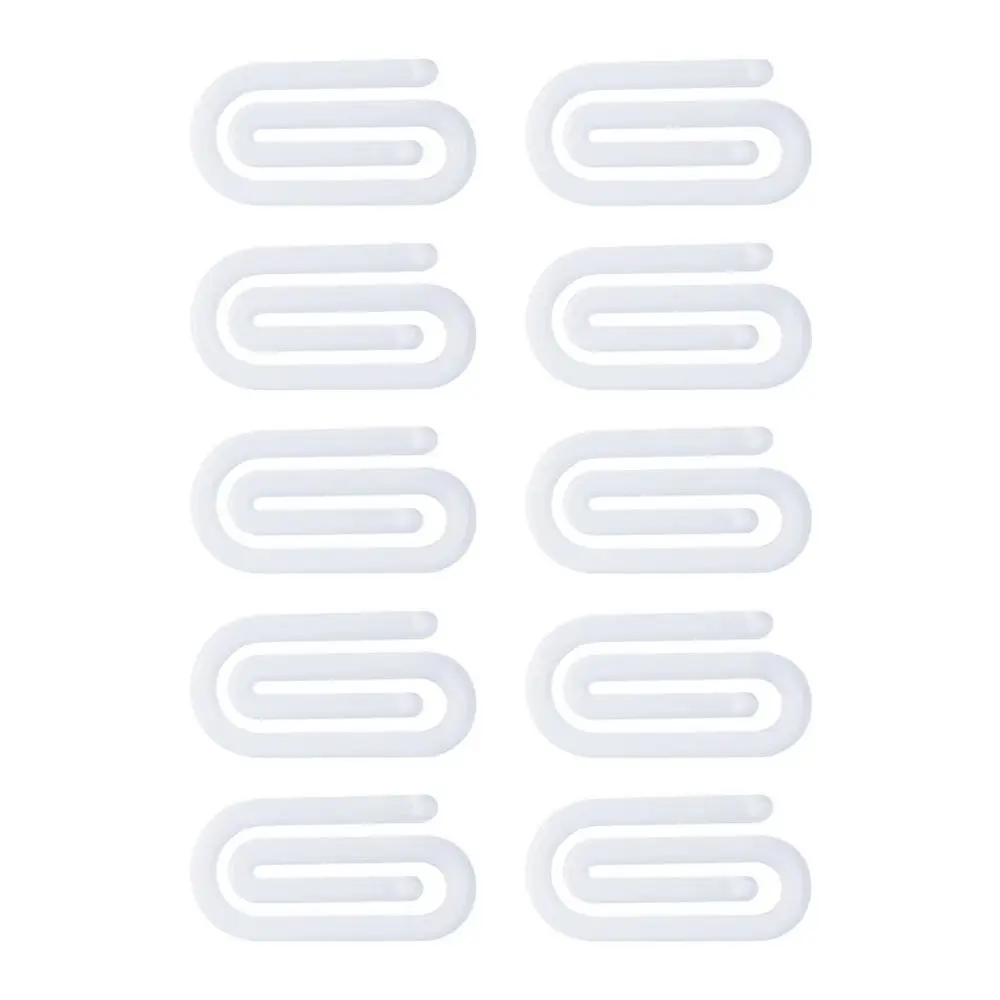 10Pcs Acrylic DIY Bookmarks Transparent Sublimation Blanks Acrylic Paper Clips Clear Ornaments Unfinished Bookmarkers Notebook