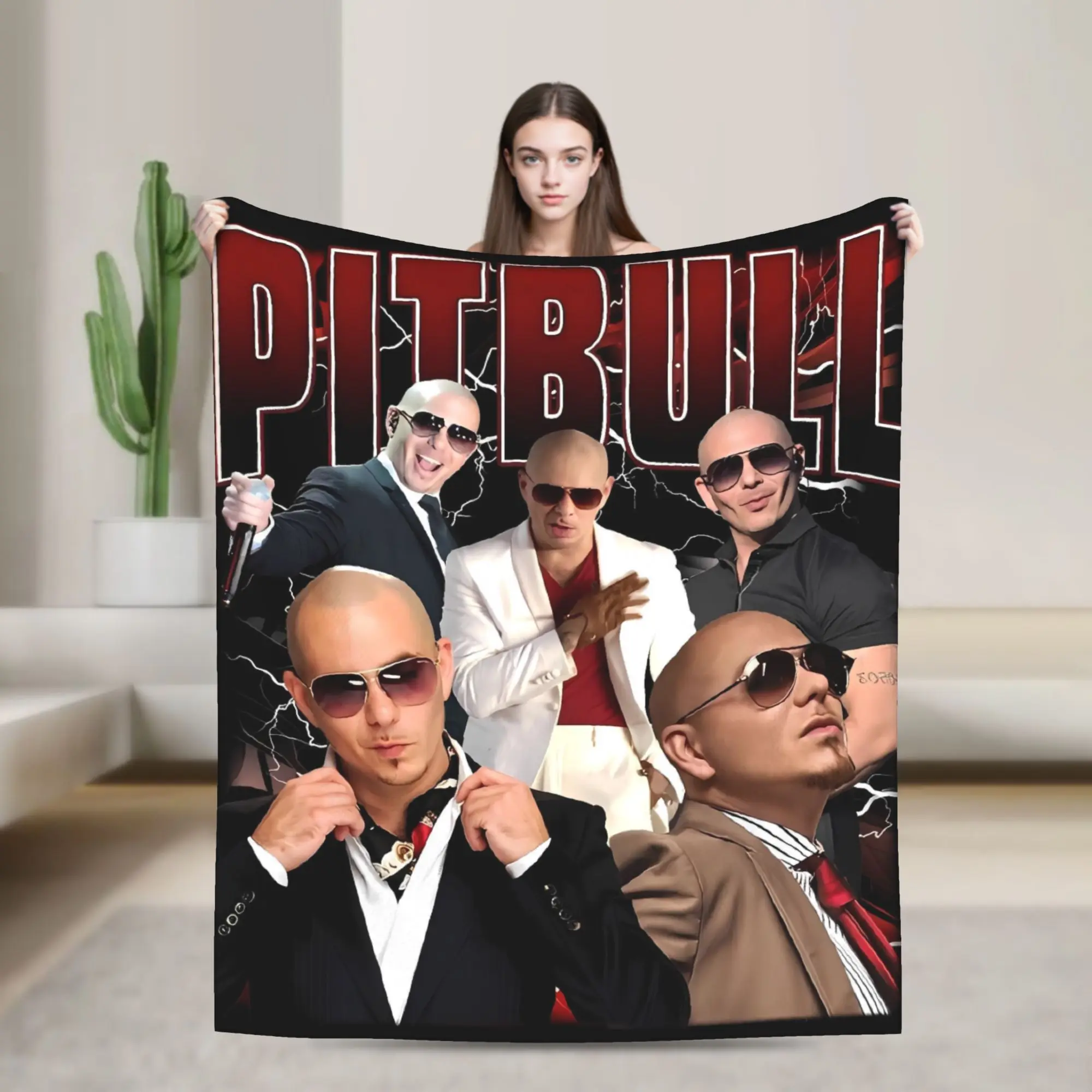 

Одеяла Pitbull Concert 90-х годов Mr Worldwide, дорожное фланелевое одеяло для гостиной, теплое мягкое качественное покрывало, подарок на день рождения