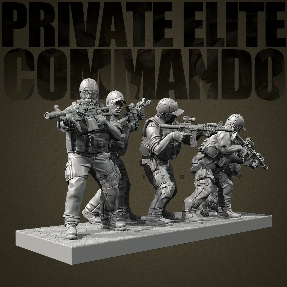 남자의 높이 25mm 38mm 50mm 수지 군인 모델 키트 그림 무색 및 자체 조립 (3D 인쇄) TD-7405/3D