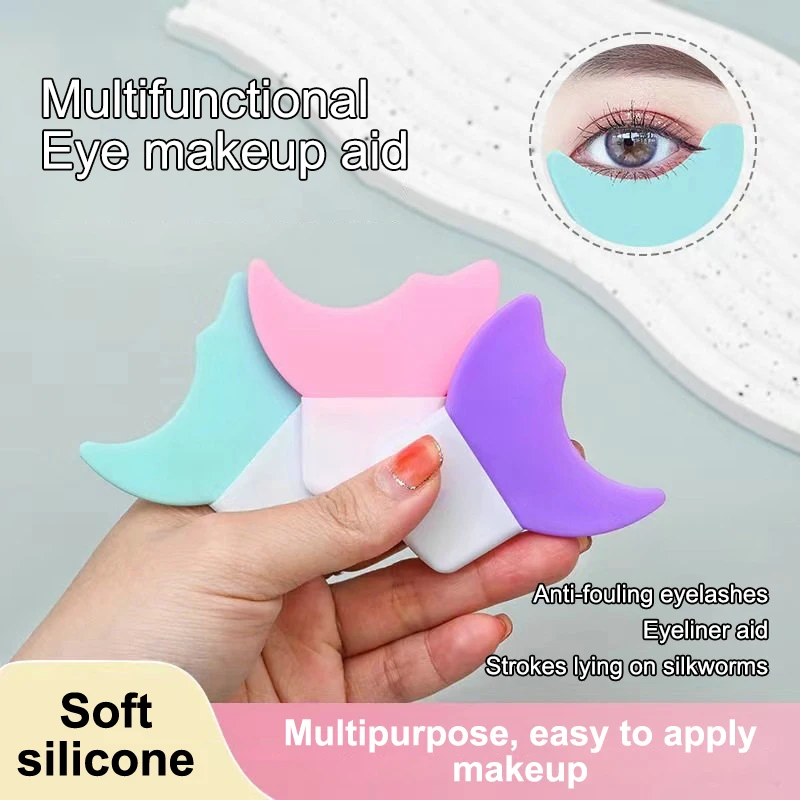 Multifunktionale Eyeliner-Schablone Flügelspitzen Eyeliner-Hilfe Lippenstift-Anwendhilfe Wiederverwendbare Make-up-Tools Hilfsmittel