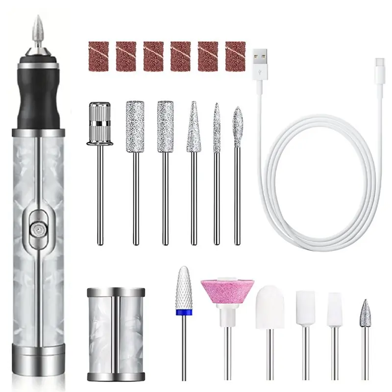 

Профессиональный набор для маникюра и педикюра, беспроводной перезаряжаемый набор для маникюра, полировки, придания формы и удаления геля.