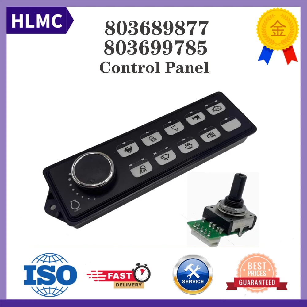 

803689877 803699785 For XCMG XE75DA 135D 150 200 210 215 Throttle Knob Switch Air Conditioning Control Panel Excavator Parts