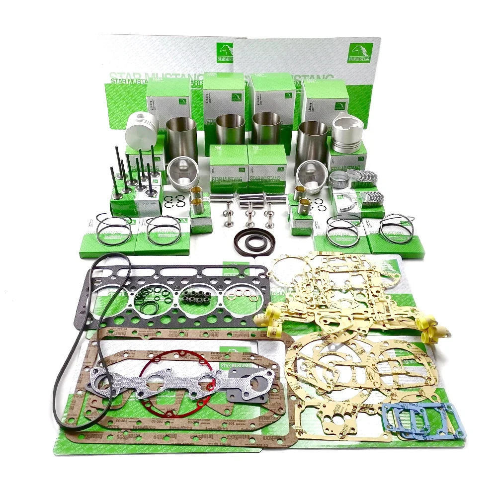 

V1702 Cylinder Liner 15201-02310 Piston 15201-21110 Ring Valve Gasket Kit Bearing Bush For Kubota Engine Repair Set