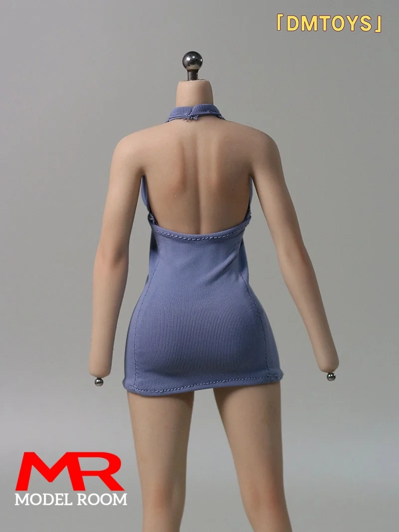 DMTOYS DF093 1/6 échelle femme dos nu robe jupe courte vêtements modèle adapté 12 ''TBL S53 AT203 VCD01 soldat figurine corps