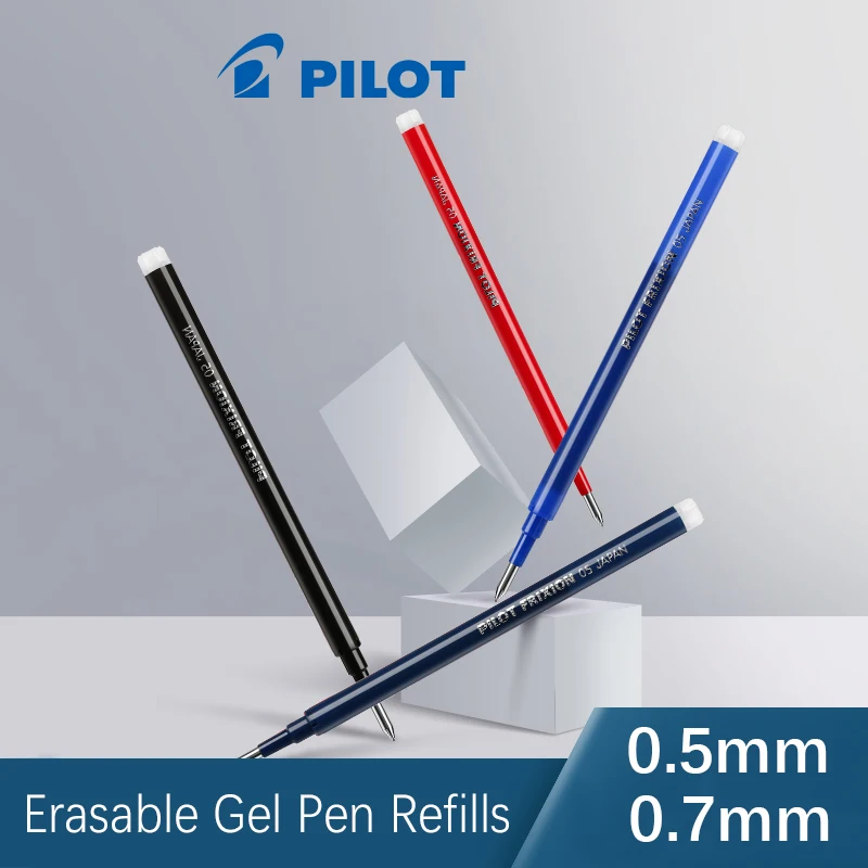 

12pcs/box Pilot Erasable Gel Pen Refills BLS-FR5 0.5mm 0.7mm Writing Width Black/Red/Blue Ink Office School Japanese Stationery