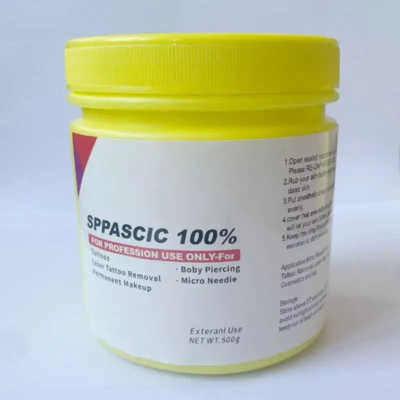 2026 New 100% SPPASCIC  Tattoo Cream for Permanent Makeup Body Face Beauty Microblading Piercing Auxiliary Cream 500g