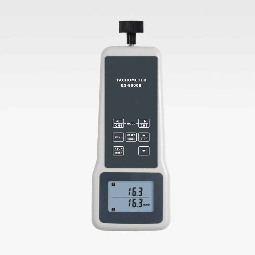 RPM Linear Velocity Meter ES-9000B High Accuracy RPM Linear Velocity Meter 0.1~2,000.0m/min Measurement of 200 values, time 10ms