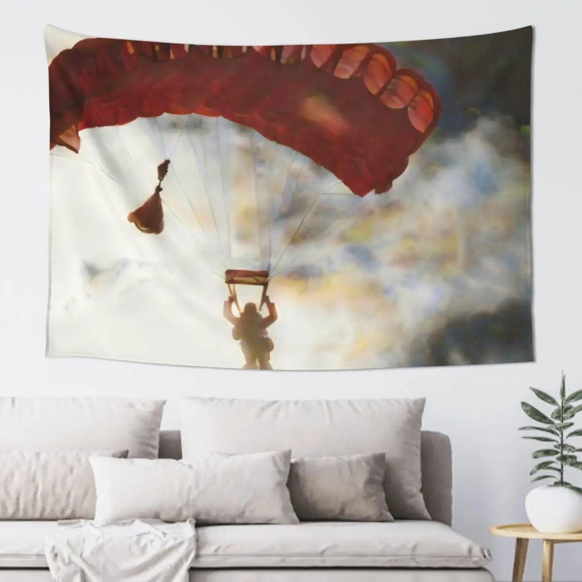 

Impressionist Skydive Tapestry Korean Room Decor House Decor Tapestry