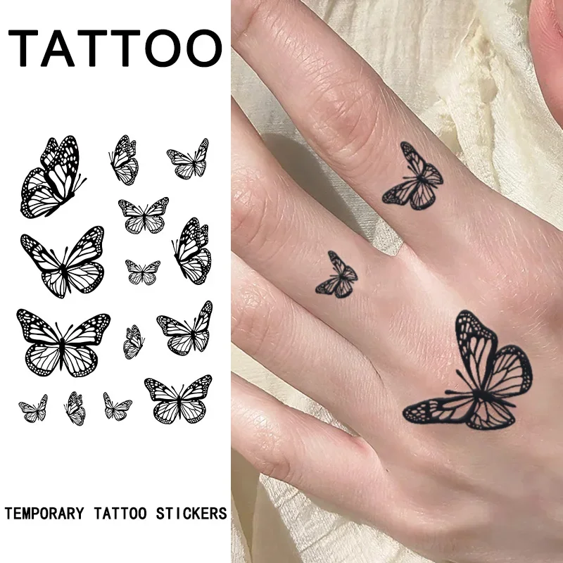 

Butterfly, 1Pc Waterproof Temporary Tattoo Stickers, Long-lasting Waterproof for One to Two Weeks, Fake Tattoo for Man and Women