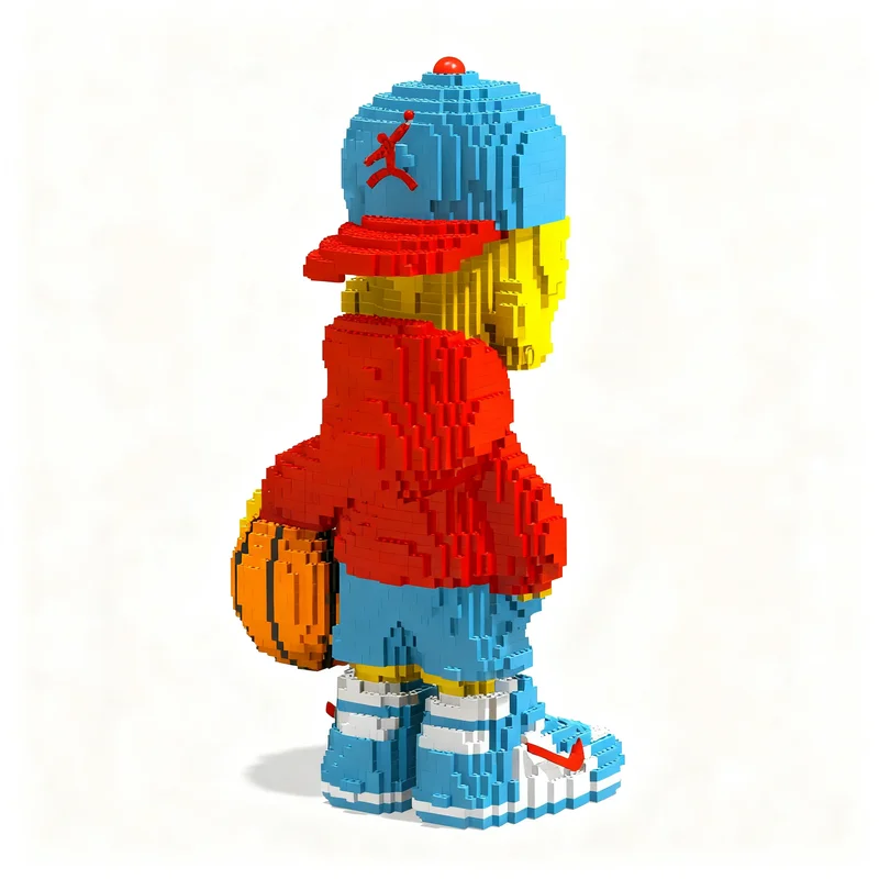 5203pcs MOC Sculptures Bart Simpson Model Christmas Gift Tabletop Ornament Craft Home Decor Collectible Living Room Decoration