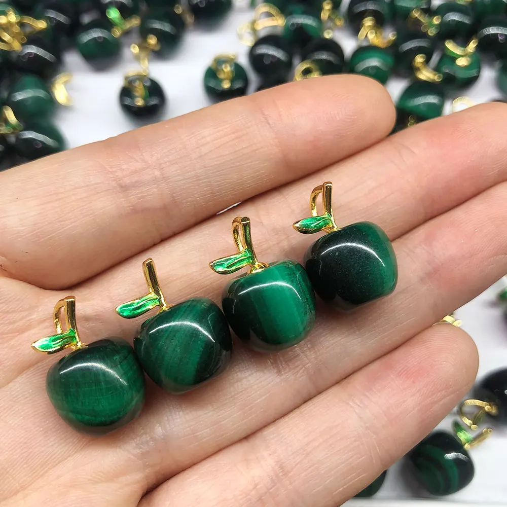 1pc Natural Malachite 925 Sterling Silver Crystals and Stones Healing Crystal Gemstones Green Stone Gift Reiki Home Decor Chakra