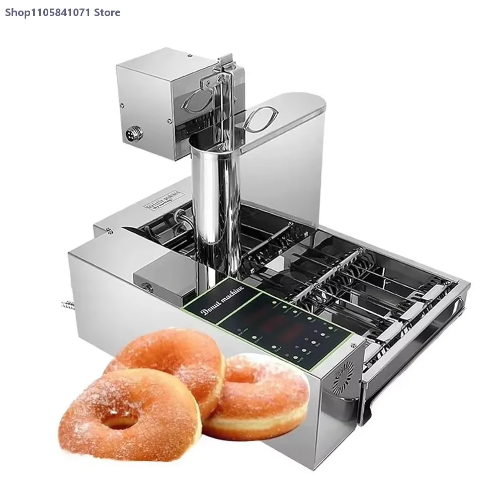 Donuts Kitchen Tools Fryer Oil Spoon for Making Fried Doughnuts Stainless Steel Frying Tool Machine 110V 4-row Electric Cooking