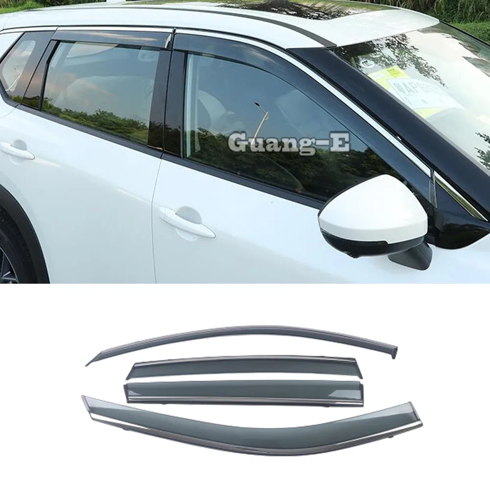 

For Nissan X-trail Xtrail Rogue T33 2021 2022 2023 2024 2025 Window Visor Awnings Shelters Vent Shades Sun Rain Deflector Guard