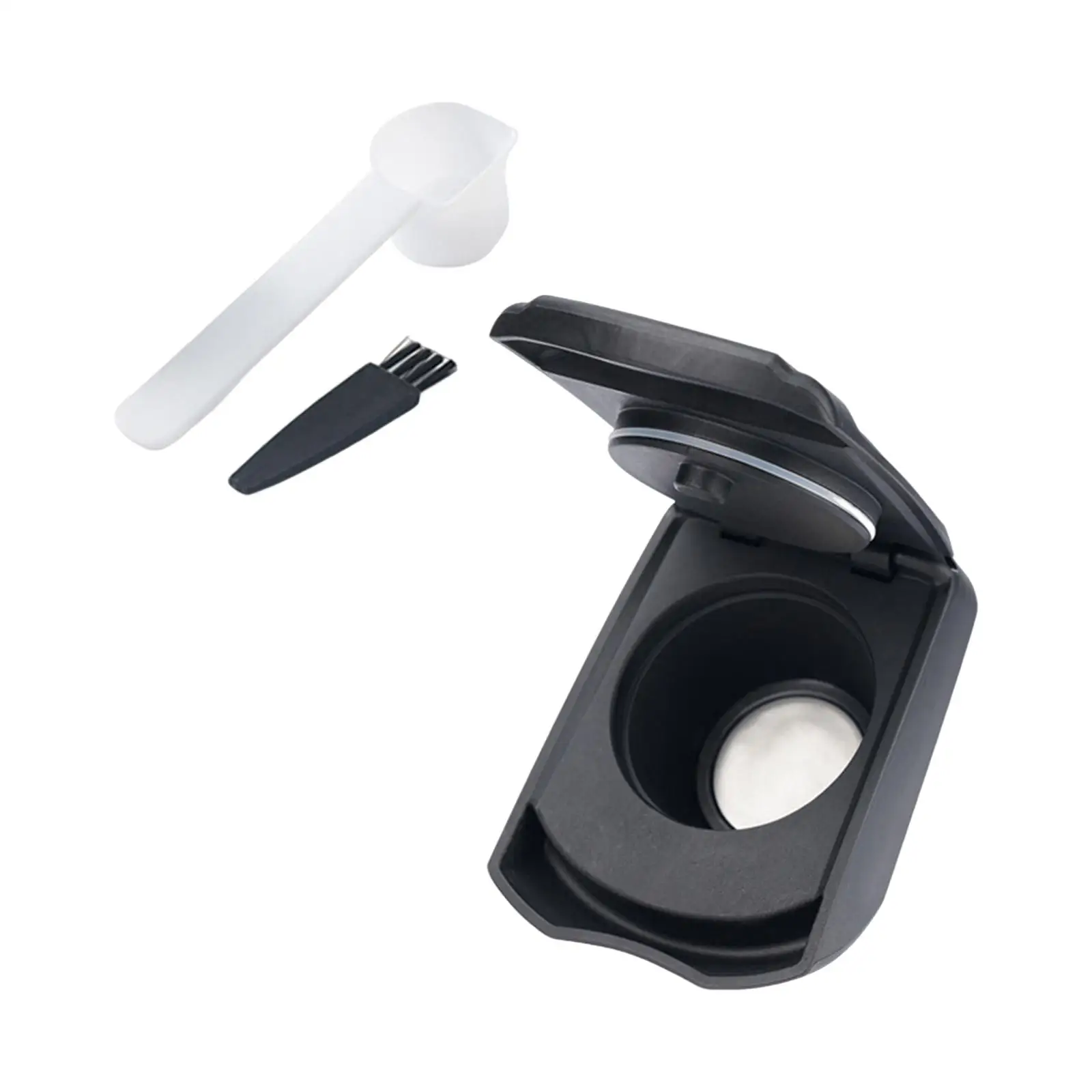 محول كبسولة أدوات القهوة مانعة للتسرب مع فرشاة وملعقة محول القهوة