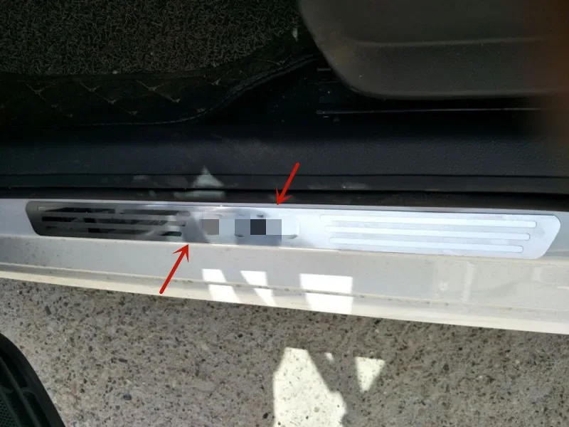 For Volkswagen Passat B7 2011-2018 ultrathin stainless steel Welcome pedal threshold guard plate anti-scratch car accessories