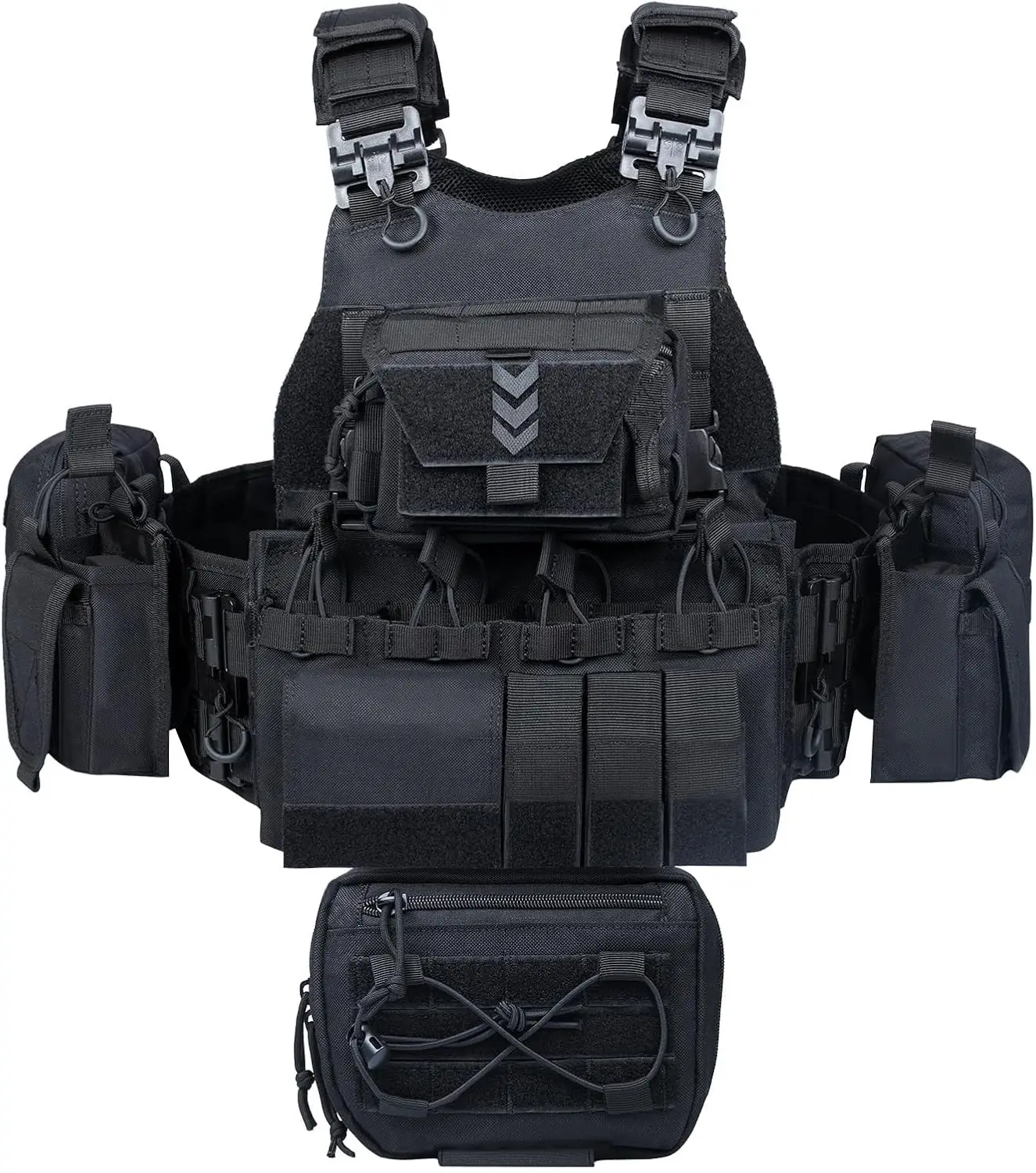 

Тактический уличный жилет для мужчин с быстросъемной пряжкой, регулируемый и съемный модульный дизайн Molle