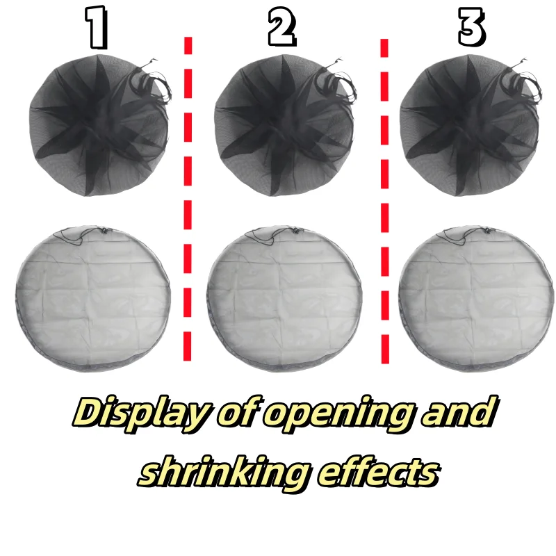 3 outdoor rain bucket mesh covers60CM Outdoor Mesh Cover Netting For Rain Barrels Water Collection Buckets Tank  Garden Supplies view 2