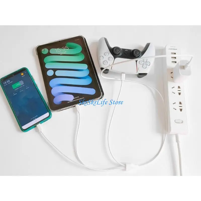 

E65E 3 In 1 USB Cable Type C To USB C Phone Cable Cable For Phone Cable Cellphone Accessories 1M/3.28ft
