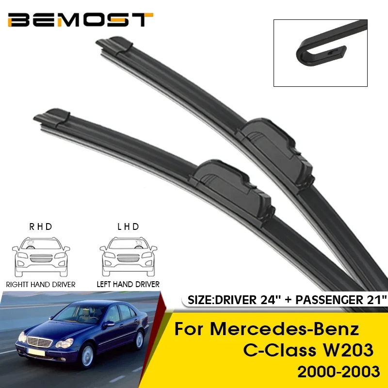 Car Wiper Blades For Mercedes-Benz C-Class W203 2000-2003 Windshield Windscreen Front Window Blades 24\