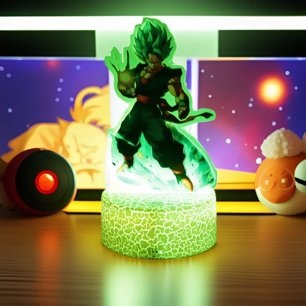 Dragon Ball Z Goku Anime Figure 3D Lamp Gohan PVC Action Figures RGB LED Night Light Toys Children Room Decor Super Saiyan Gifts