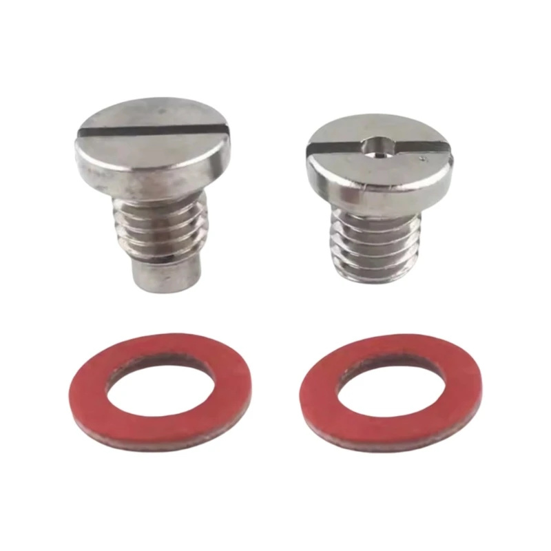 Marine Gear Oil Drain Screw, Stainless Steel Screws with 90340-08002 Thread and 2 Sealing Washers H8WE