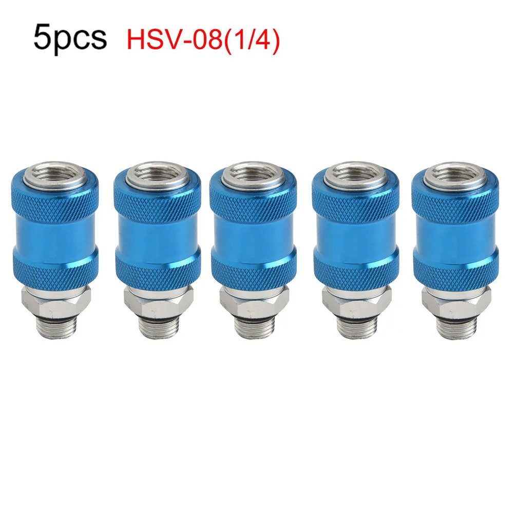 

5pcs Pneumatic Hand Slide Valve Flow Control Manual Switch HSV-06 HSV-08 HSV-10 HSV-15 For BSPT Thread One-way Valve Accessories