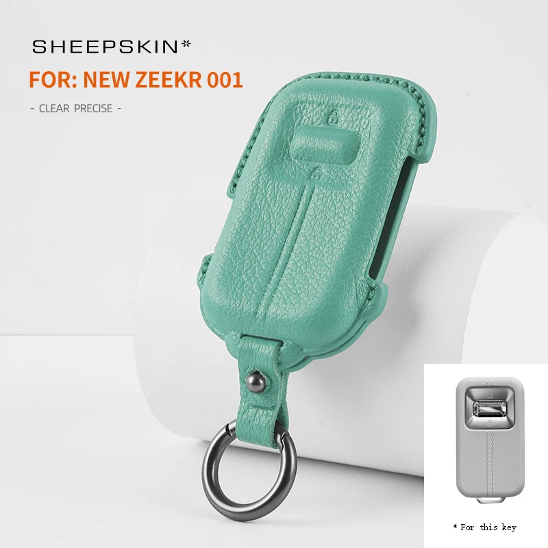 For Zeekr 001 9X 2026 goatskin Smart Key Keyless Remote Fob Case Car key protection cover
