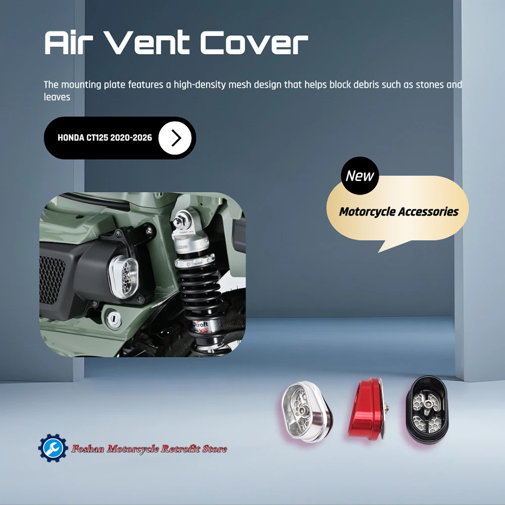 

For HONDA CT125 Motorcycle Modifications Accessories Air Vent Cover Trail 125 2020 2021 2022 2023 2024 2025 2026