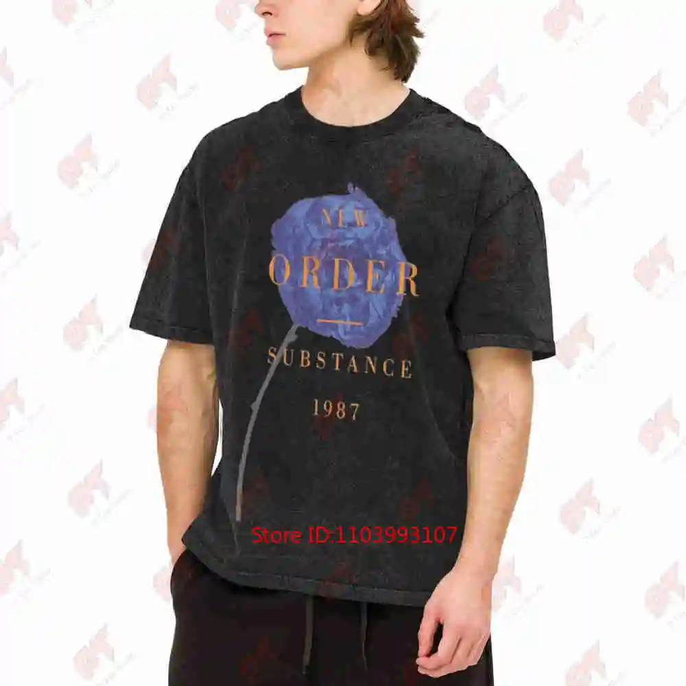 New Order Substance 1987 Vintage Washed Tee Pure Cotton T-Shirt