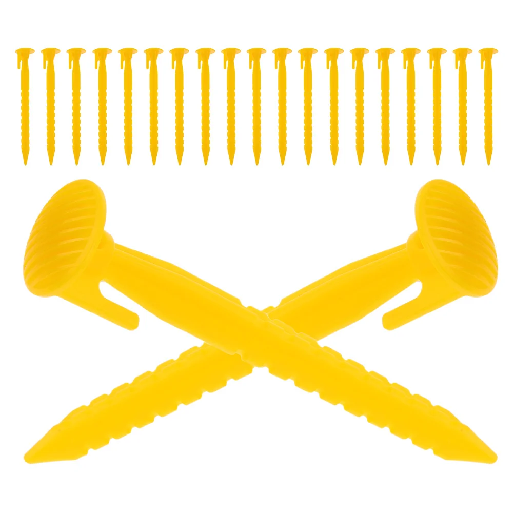 

36Pcs Durable Plastic Tent Stakes Serrated Design for Secure Hold in Sand Soil Camping Beach Outdoors Durable Tent Spikes