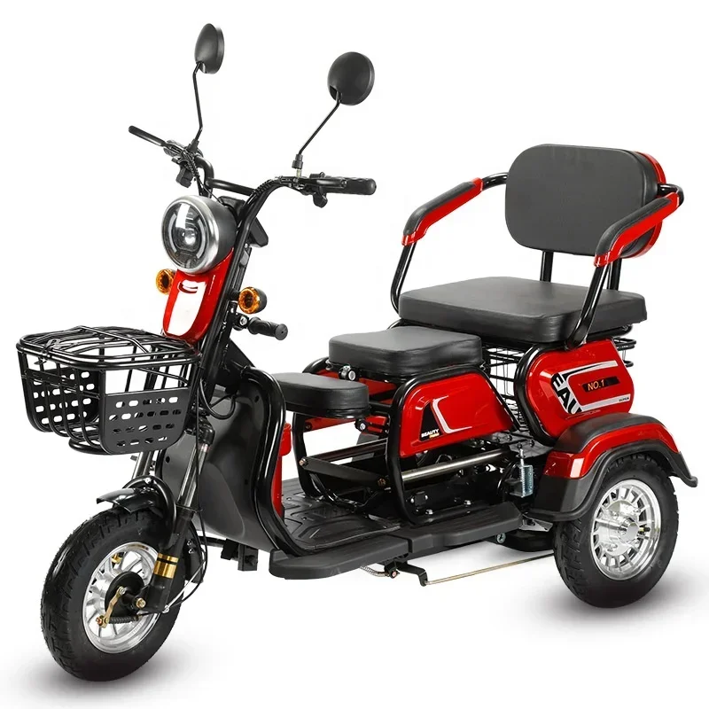 Leisure Electric Tricycle 600W Large Motor Lead-acid Battery Tricycle Elderly Mobility Vehicle