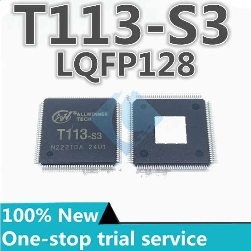 2-50pcs %New stock T113-S3 F133-A F133-B chip Dual-core A7 128M DDR3 line measurement recorder chip