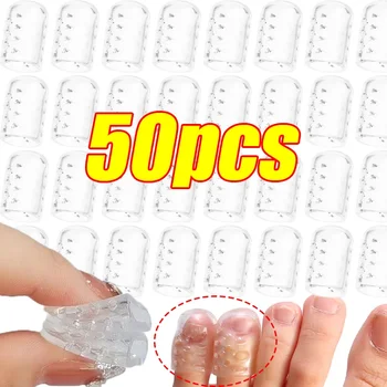 투명 통기성 실리콘 발가락 커버, 발가락 보호대 탄성 마찰 방지, 발 관리 도구, 물집 방지, 손가락 캡