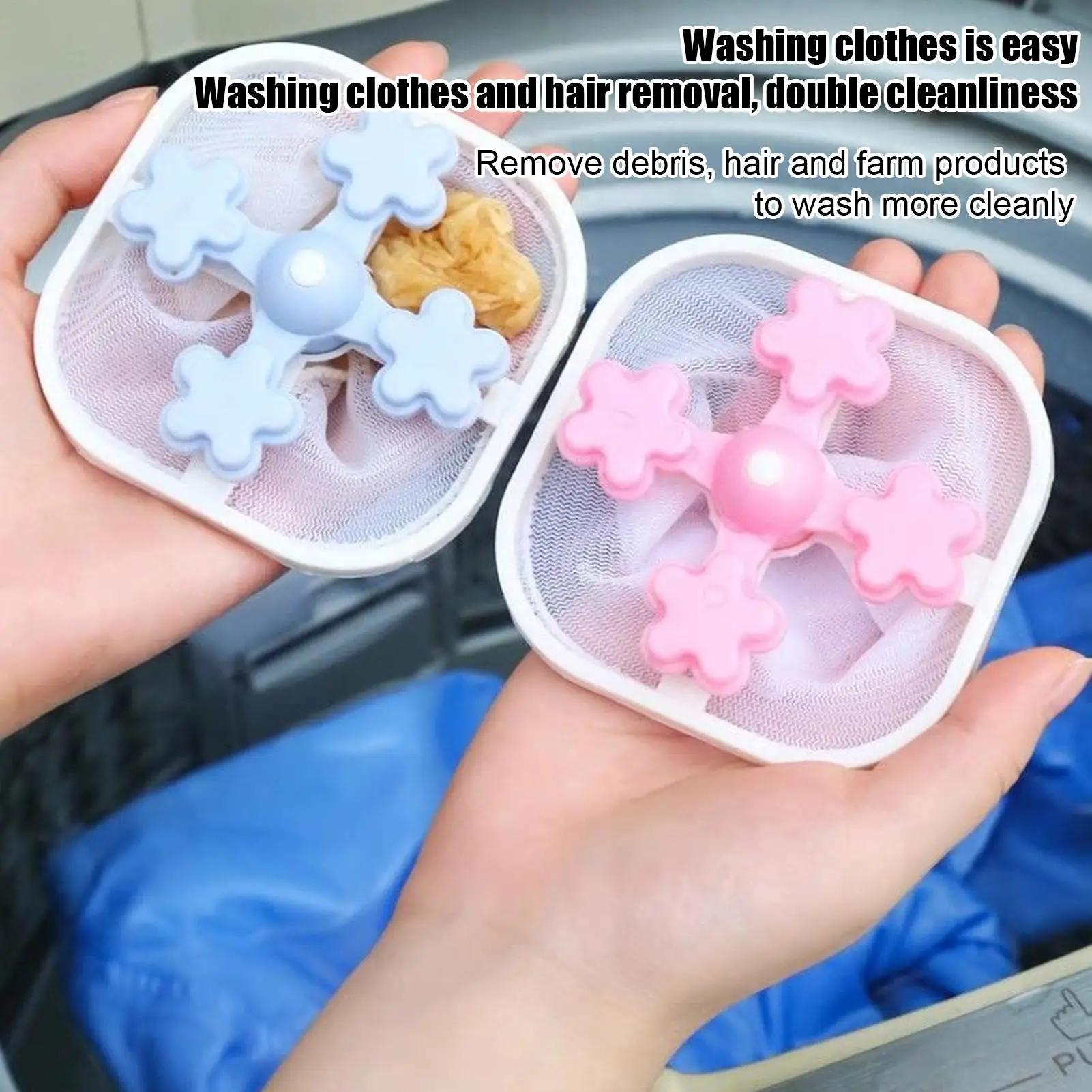 

Reusable Washing Machine Hair Catcher Washer Hair Collector Filter Bag Reusable Lint Remover Laundry Lint Catcher Cleaning Ball