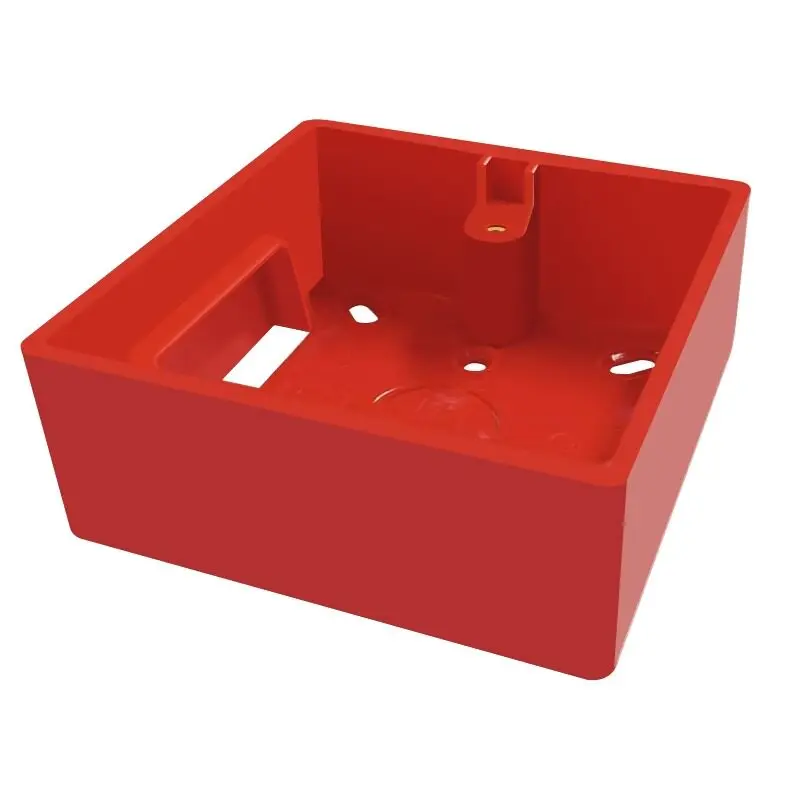 Picture 6: Fire Red Ultra-thin Surface-mounted Bottom Box Wire Box 86 Type 35 Surface Box Panel Junction Box British Standard Red Box