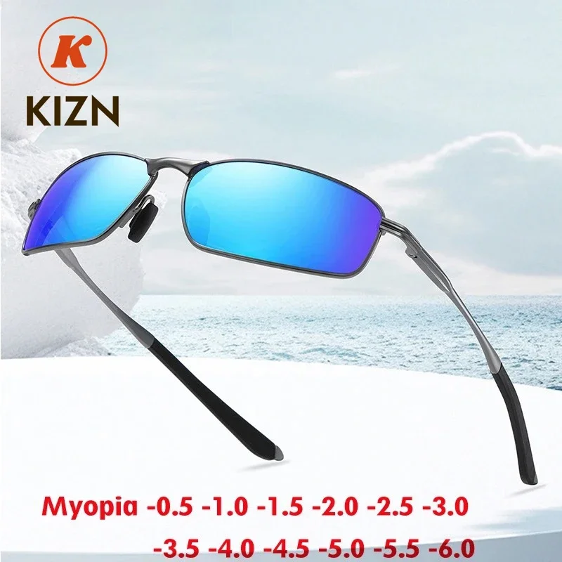 

Солнцезащитные очки KIZN Square для коррекции близорукости, из сплава, для мужчин и женщин, поляризованные, с изменением цвета, для вождения, с возможностью изготовления по индивидуальному заказу, от -0.50 до -6.0